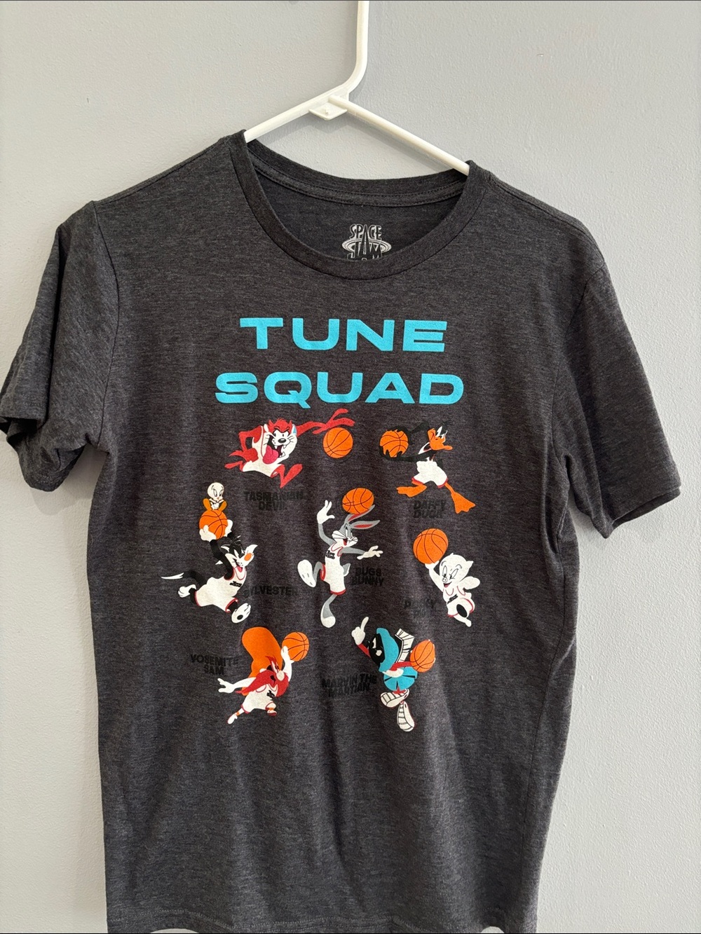 Tune Squad Graphic Tee - Dark Gray Kids Short Sleeve Shirt